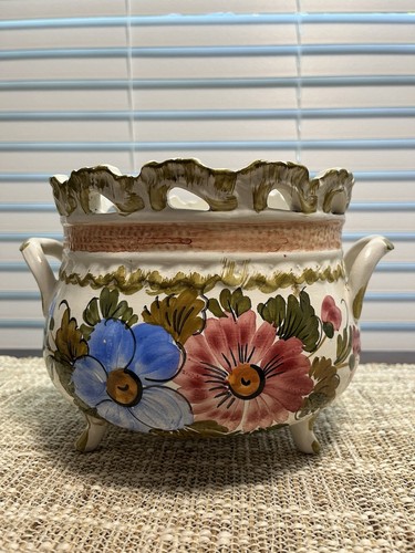 Bassano italy ceramic planter - ceramic,